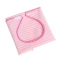 thumbnail image 2 of Shisuyan Stripe Machine Washable Double Layer Adult Waterproof Bib Mealtime Clothing Protector (Pink), 2 of 8