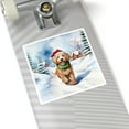thumbnail image 4 of Hello Winter Goldendoodle Frosty Morning Walk Welcome Snowy Christmas Vinyl Sticker Doodle Dog Lover Gifts Idea Waterproof Decal Art Decor - 02018, 4 of 5