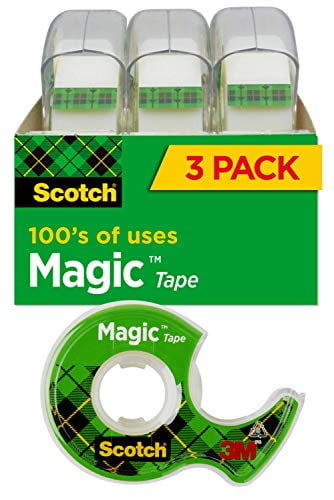 Numerous Applications 3/4 x 1296 Inches Invisible 3 Rolls Engineered for Repairing - 1 810-3PK Scotch Magic Tape Boxed 