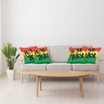 thumbnail image 4 of Ambesonne Saying Throw Pillow Cover 4 Pack, Rastafarian Design Message, 24", Multicolor, 4 of 7