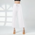 thumbnail image 4 of Wide Leg High Waist Stretch Dance Training Pants for Women, Polyester, Elastic Waist, Multiple Sizes, 4 of 4