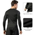 thumbnail image 2 of Men's Compression Long Sleeve Tops+ 2-in-1 Running Leggings Shorts Gym Shorts Sweatpants with Zipper Pockets Workout Set, 2 of 9