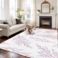 thumbnail image 2 of Area Rug for Living Room, Pink Purple Tree Branches Non-Slip Indoor Ex Large Carpet for Bedroom/Dining Room, Farmhouse Nature Botanical Washable Low-Profile Rectangle Floor Runner Rugs - 8 x 10 Ft, 2 of 8