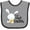 Heather and Black, variant on Inktastic My 1st Easter with Cute Bunny and Carrot Boys or Girls Baby Bib