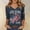 Navy, variant on 250th Anniversary Shirts for Women 2026 - Patriotic 1776-2026 USA Flag V-Neck 3/4 Sleeve Graphic Tees - Vintage Distressed Pullover Tops Army Green L