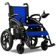 Culver Mobility - ARTEMIS - Electric Wheelchairs Silla de Ruedas Electrica para Adultos Airline Approved Lightweight Foldable Electric Wheelchair 265lbs - 500W - 13Miles - BLUE