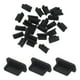 thumbnail image 1 of 25 piezas de tapones de puerto USB tipo C, cubiertas de silicona, protectores anti-polvo para el extremo hembra USB, negro, 1 of 7