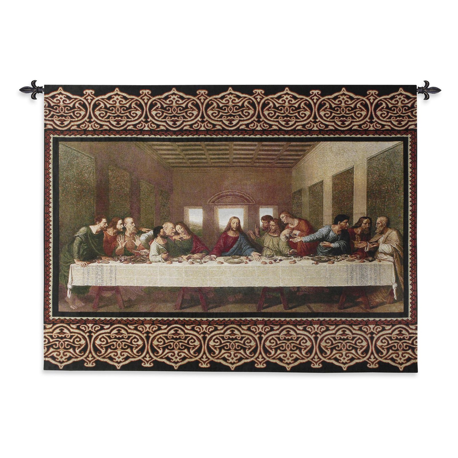 FineArtTapestries 3199-WH The Last Supper Wall Tapestry