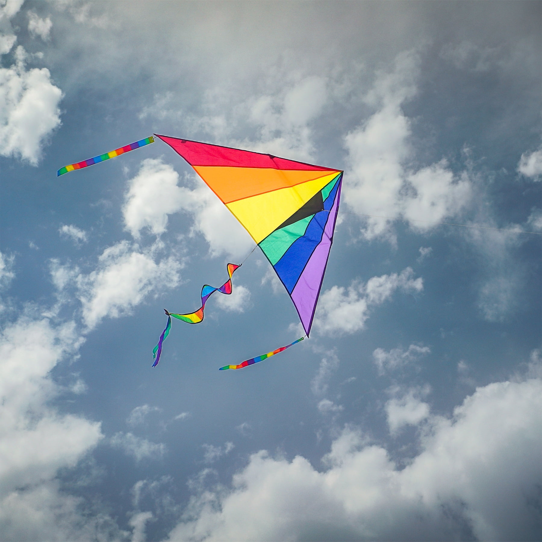 In the Breeze 3087 — Delta Combo Kite — Large, Colorful Easy Flying Single-Line Kite for All Ages