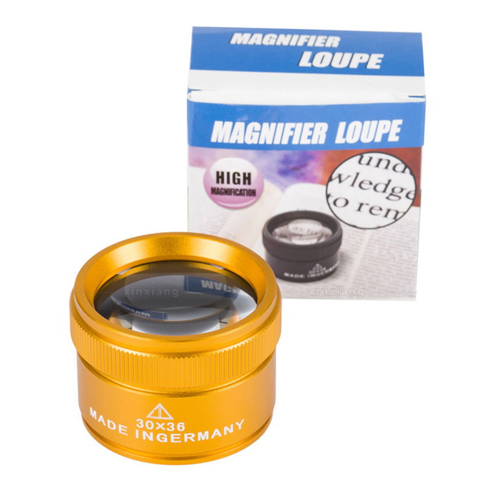 CCOCC Magnifying Glass,Magnification Quality Magnifying Glasses,Easy Operation Magnifying Glass for Reading,Gold