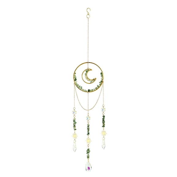 Sun Catcher Celestial Suncatcher Sun and Moon Decor Boho Suncatcher Hanging Prism Crystal Ornament for Home Decor Witchy Gift Birthday Gift