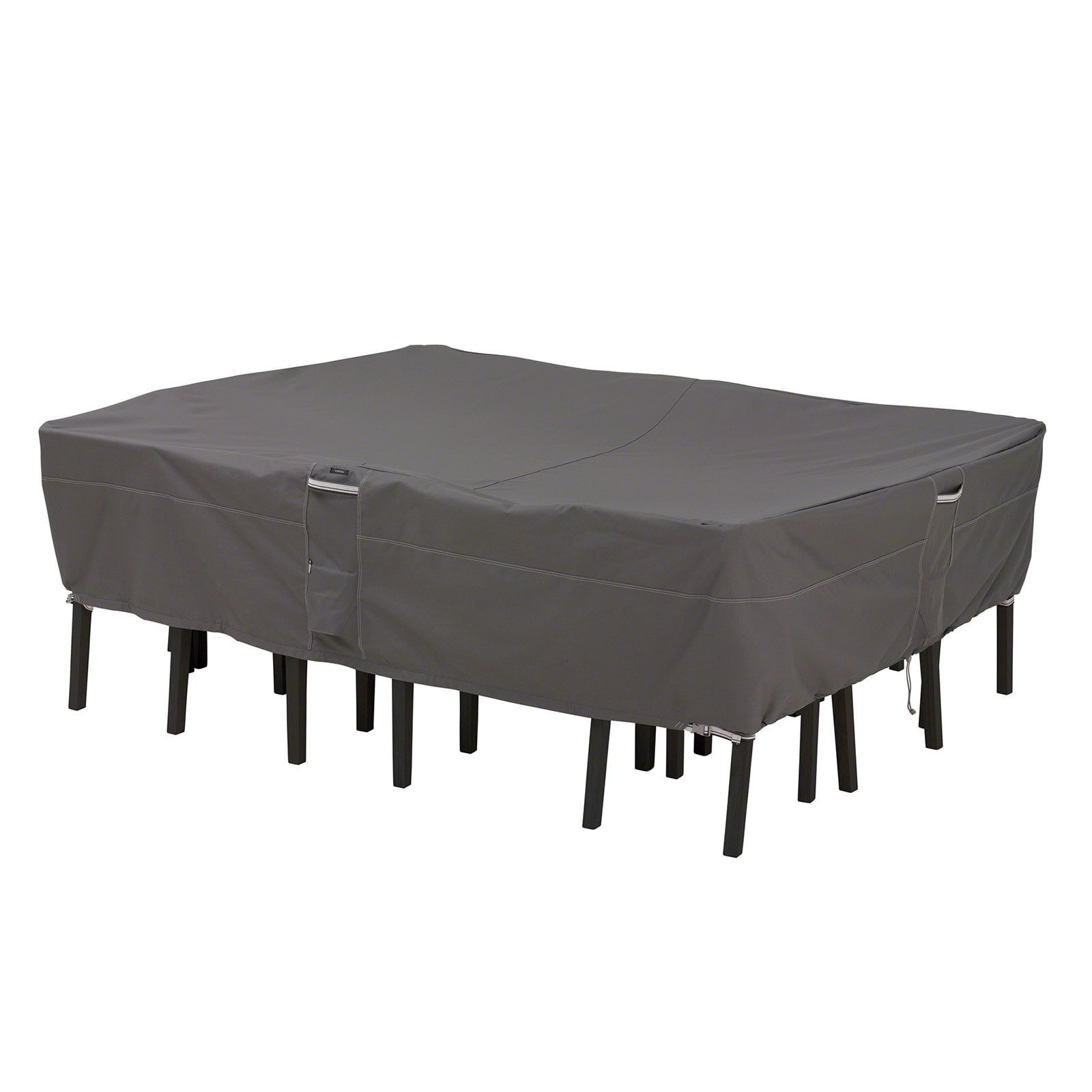 Classic Ravenna Square Patio Table and Chairs Cover-Dark Taupe/X-Large: Weather-Resistant, UV Protection