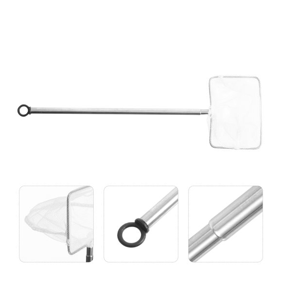HEALEEP Red De Para Acuario Con Mango De Metal Y Malla Resistente