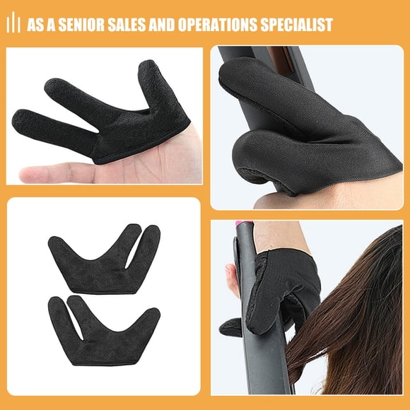 Luxshiny 2Ud Guantes Protectores De Calor Para Estilismo De Reutilizables Y Duraderos