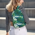 thumbnail image 5 of Disketp Peacock And Flowers Mochila de Lona Estampada, Mochila Escolar de Viaje Ligera para Estudiantes y Portátil-Small, 5 of 5