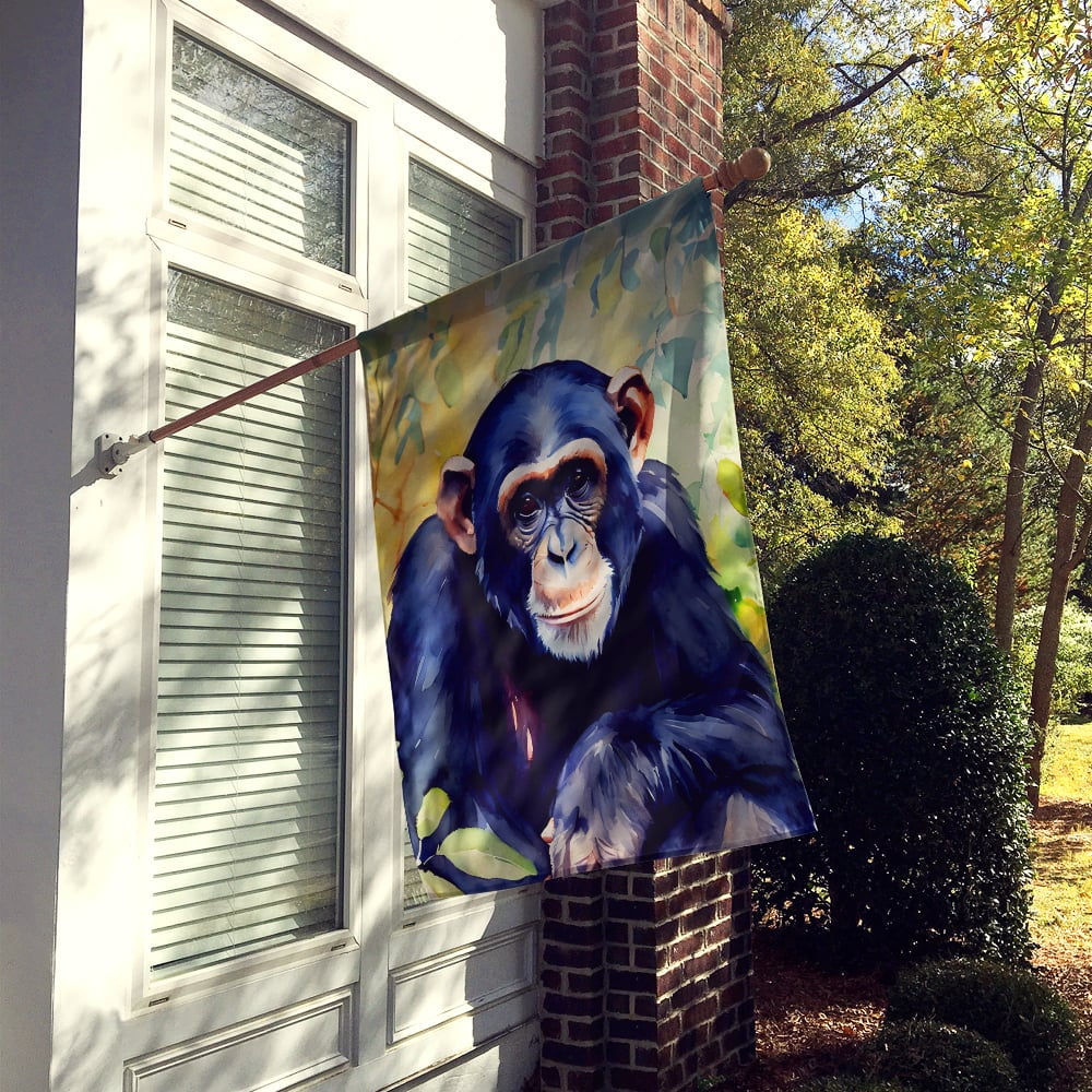 Chimpanzee House Flag 28 in x 40 in