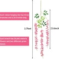thumbnail image 2 of Paquete de 12 flores colgantes de glicina de 3,7 pies, flores artificiales falsas, 2 of 7
