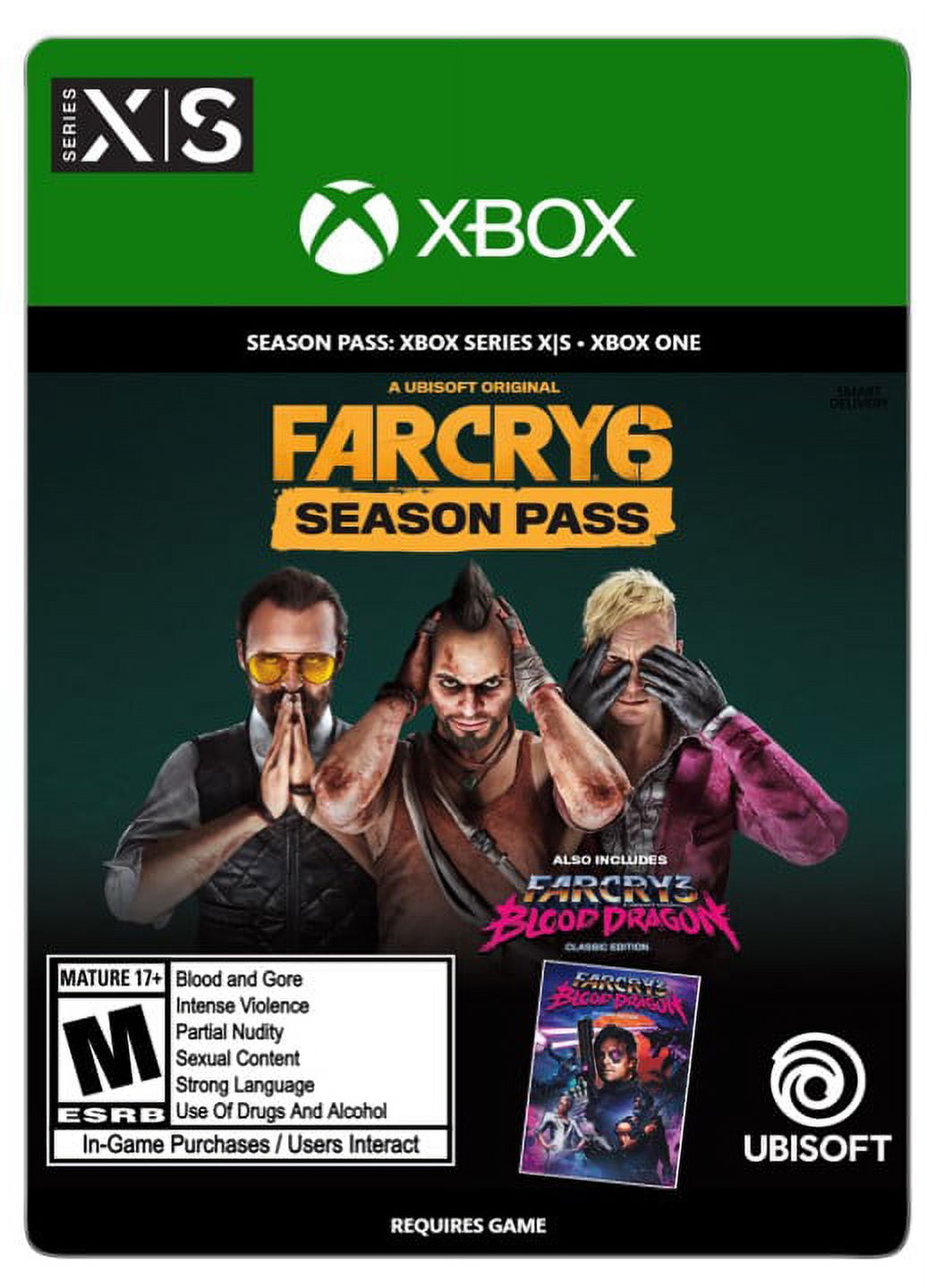  Far Cry 6 Xbox Series XS, Xbox One Standard Edition [Digital  Code] : Video Games