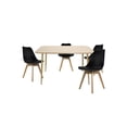thumbnail image 1 of Comedor Murcia  Rectangular 120x70 para 4 personas con Sillas Frankfurt  Negras, 1 of 5