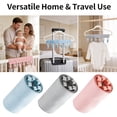 thumbnail image 7 of Portable Foldable Clothes Pegs with 6 Clips, Travel Collapsible Laundry Drying Clip Rack, Hanging Clothes Clips Organizer, Outdoor Drying Peg Holder, Compact Travel Size Fabric Clothes Fasteners, 7 of 7