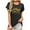 Black-graphic tee women plus, variant on PXLKNZH Vacation Sale Short Sleeve Flower Shirts for Women Crewneck Casual Summer Tops Loose Fit Going Out Graphic Tees,Black,XXL