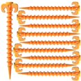 thumbnail image 1 of 10Pcs Camping Tent Stakes Pegs Tent Heavy Duty Tent Nail Plastic Screw Tent Pegs for Fixing Camping Tent Rain Tarps Outdoors Tent Nails 20*4.5cm, 1 of 5