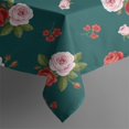 thumbnail image 5 of Pioneer Flower Floral Print Pattern Square Tablecloth, Waterproof Wipeable Spillproof Washable Table Cover for Home Kitchen Party Decor, 42"x42", 5 of 6