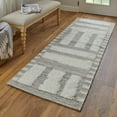 thumbnail image 3 of Feizy Ashby Transitional Geometric, Gray/Ivory, 2'6" x 10' Runner Easy Care Stain Resistant Pet & Kid Friendly Farmhouse Floor Rug for Living room Bedroom, 3 of 8