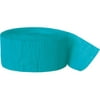 Turquoise Blue Crepe Paper Streamer, 81 ft, 1ct