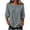 Gray, variant on Womens Tops Summer Fashion Daily Mid Sleeve Lightweight Round Neck Top