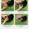 thumbnail image 4 of 8 Pcs Ensemble de Bobines de Fil de Coupe-Bordure RC-100-P Remplacement de Ressort en Nylon Outils de Désherbage AF-100-3ZP pour Coupe-Bordure Black+Decker, 4 of 7
