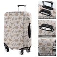 thumbnail image 5 of Beige Origami Dinosaurs Geometric Pattern Luggage Cover Fashion Suitcase Cover Baggage Covers Fit 25-28 Inch Luggage (Go Travel), 5 of 5