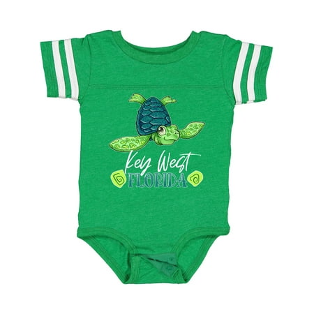 

Inktastic Key West Florida Happy Sea Turtle Gift Baby Boy or Baby Girl Bodysuit