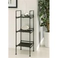thumbnail image 1 of 97213 3 Tier Square Shelf Black, 1 of 1