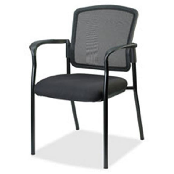 Lorell  Guest Chair with Arms- Black