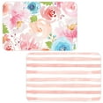 thumbnail image 3 of (4 pack) Conimar Floral Splash Reversible Flexible Plastic Placemat, 3 of 8