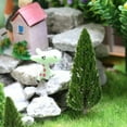 thumbnail image 4 of GOOHOCHY 20 piezas de árboles modelo falso pino parque calle diorama diseño de paisaje paisaje en miniatura (verde), 4 of 7