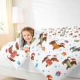 thumbnail image 4 of Homewish Kids Teens Cartoon Dachshund Bedding Comforter Set 2pcs,Merry Christmas Twin Comforter Sets Microfiber,Polka Dots Breathable Bedding Set,Microfiber Bedroom Decor,Reversible, 4 of 8