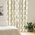 thumbnail image 2 of Ambesonne Tropical Curtains, Sketched Stamp Minimal, Pair of 28"x84", Olive Green Cinnamon, 2 of 5