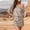 A0721-Khaki, variant on QUINDOS Dresses for Women 2025 Sundress Short Sleeve Crew Neck Casual Party Dresses Summer Bandage Off the Shoulder Solid Color Mini Knee High Womens Dresses