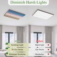 thumbnail image 5 of Pink Blue Brown Magnetic Fluorescent Light Covers for Ceiling Lights 2x4Ft, Farmhouse Gradient Wooden Plank Art Office Classroom Kitchen Drop Ceiling Light Covers Lighting Filters Shade Panel 3 Packs, 5 of 9