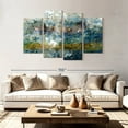 thumbnail image 2 of Elephant Stock Sea Depth Abstract Wall Art - Horizontal Multi Panel Canvas - Living Room Wall Decor - Abstract Multi Panel - Gray And Gold Decor By Chamira Young - 84" x 54", 2 of 4