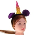 thumbnail image 4 of Diadema con de cuerno de íris/dorad niñas, disfraz de Halloween 1 Zulema Unicornio, 4 of 7