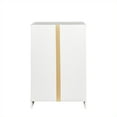 thumbnail image 4 of Shunda K Stackable Storage Cabinet,23.62" W x 15.75" D x35.43" H, White, 4 of 9