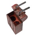 thumbnail image 2 of Caja para portabotellas de vino, vino vintage para 2 botellas, caja para botellas de vino, caja para botellas de vino, parte superior de la línea Jadeshay A, 2 of 8