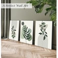 thumbnail image 6 of Induslyfe Framed Sage Green Wall Art Canvas Decor Set of 3, Boho Botanical Geometric Art Prints Posters Mid Century Modern Art, Aesthetic Floral wall art for bedroom, living room, bathroom 12x16, 6 of 7