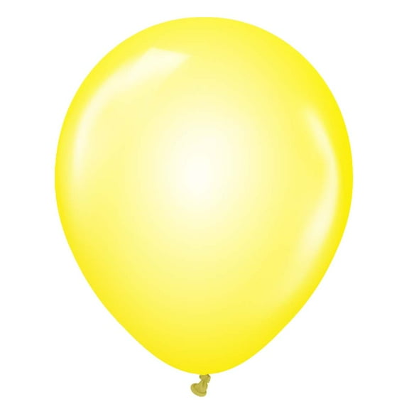 12 inch Kalisan Crystal Yellow Latex Balloons (10 Pack) - Party Supplies Decorations