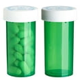 thumbnail image 6 of 250 Pack Empty Pill Bottles with Caps, Plastic 13 Dram Medicine Vials for Prescription Medication, Supplements (Green), 6 of 9