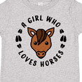 thumbnail image 4 of Inktastic A Girl Who Loves Horses Boys or Girls Toddler T-Shirt, 4 of 5