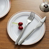 Efavormart 10 Pack - 8" White Très Chic Round Disposable Plastic Salad ...